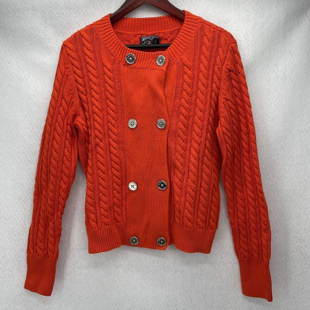 Orange Sweater/ cardigan